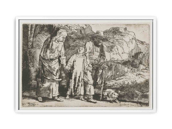 Christ returning from the Temple with his Parents Painting