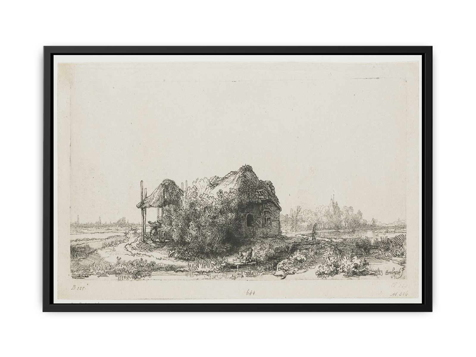 Landscape With A Cottage And Haybarn Painting