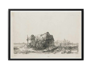 Landscape With A Cottage And Haybarn Painting