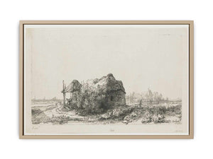 Landscape With A Cottage And Haybarn Painting
