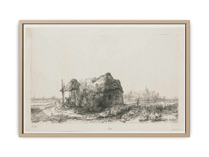 Landscape With A Cottage And Haybarn Painting
