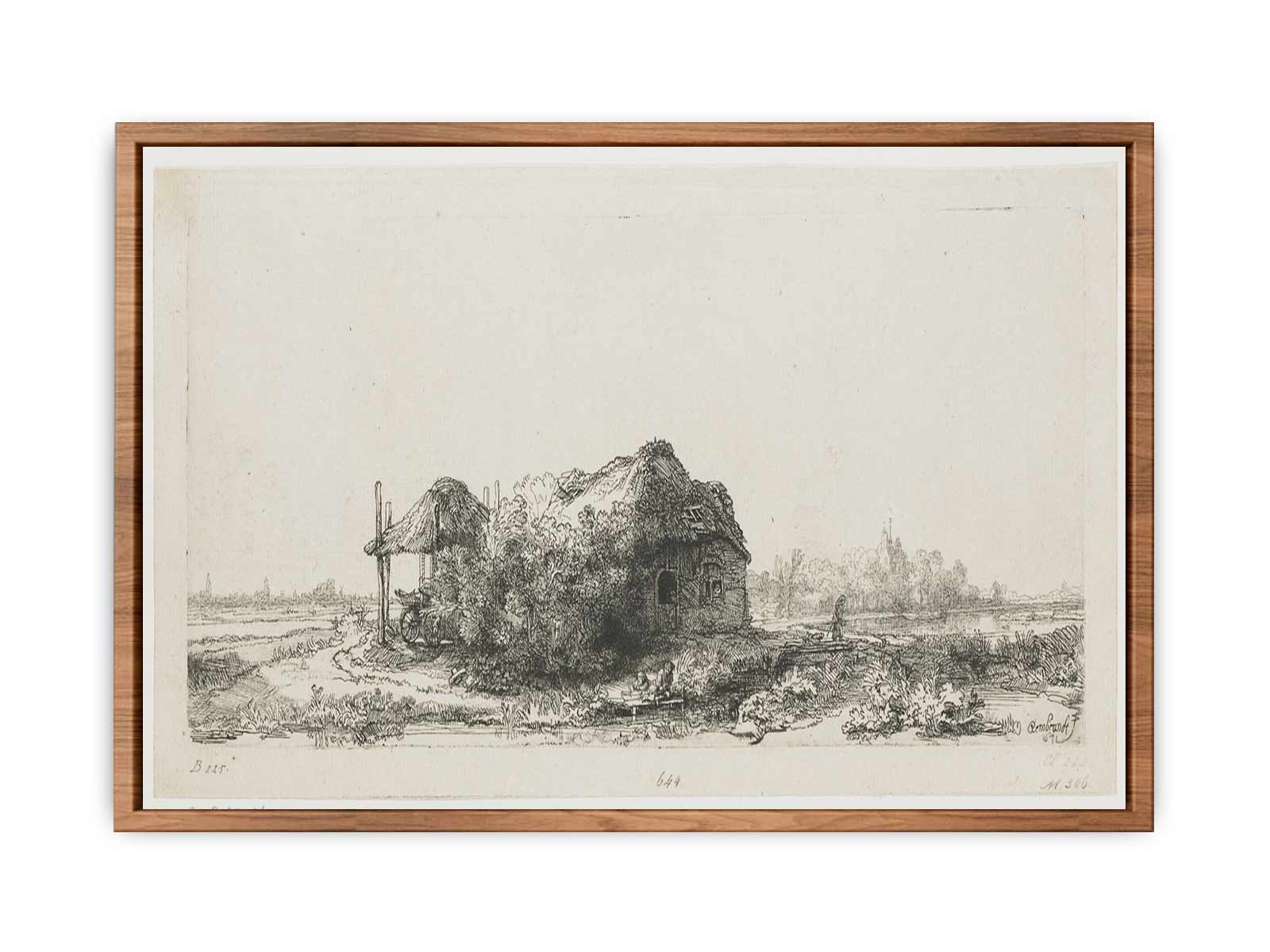 Landscape With A Cottage And Haybarn Painting