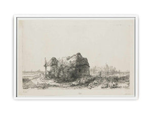 Landscape With A Cottage And Haybarn Painting