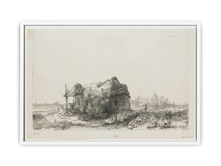 Landscape With A Cottage And Haybarn Painting