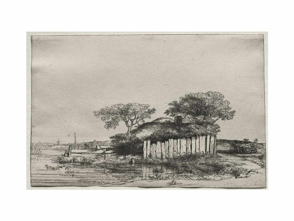 Cottage With A White Paling Painting