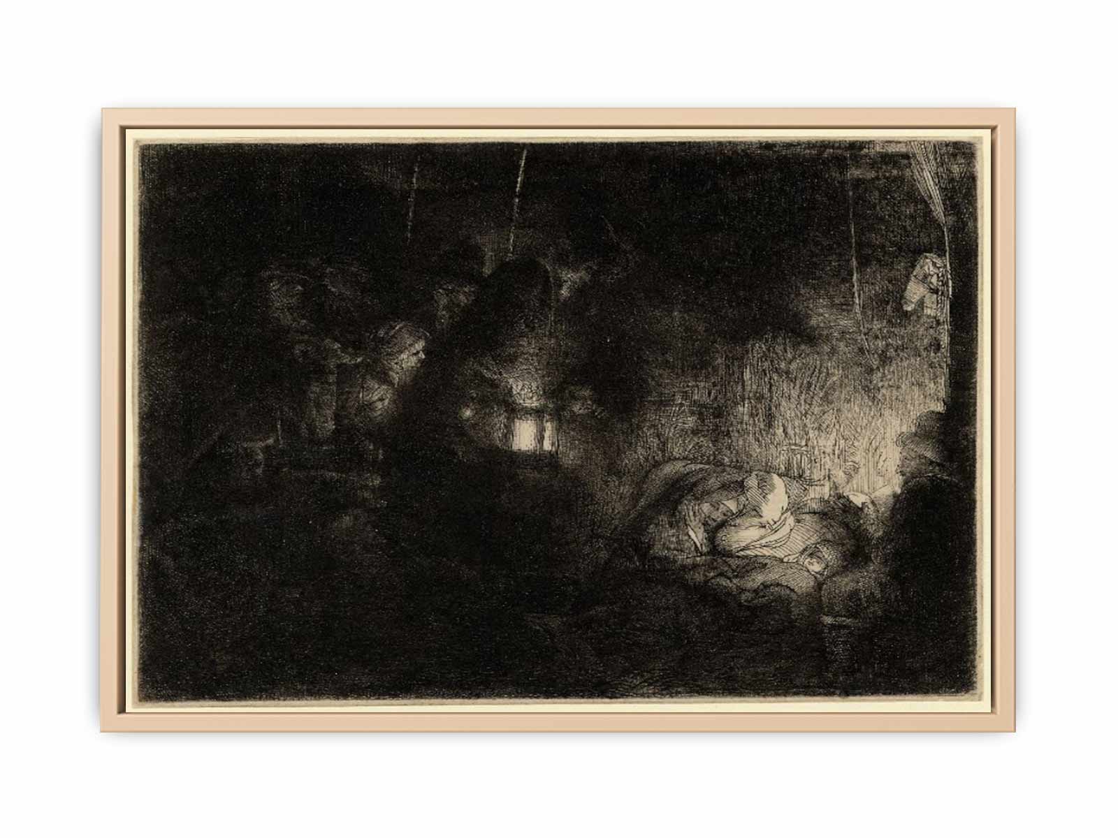 The Adoration of the Shepherds A Night Piece Painting