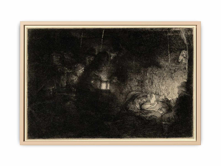 The Adoration of the Shepherds A Night Piece Painting