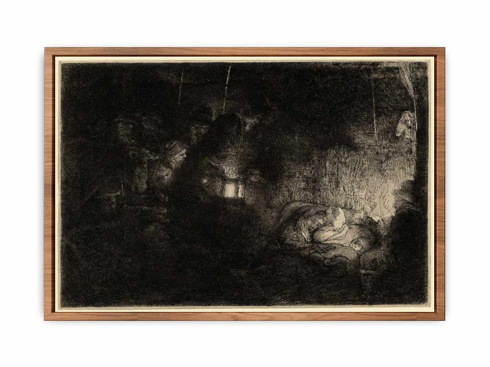 The Adoration of the Shepherds A Night Piece Painting