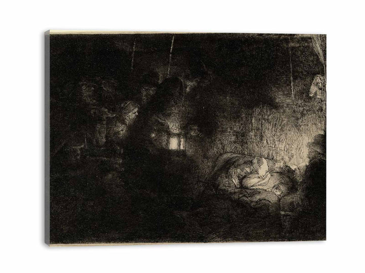 The Adoration of the Shepherds A Night Piece Painting