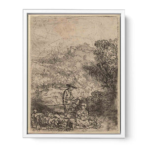 A Shepherd and his Family Painting