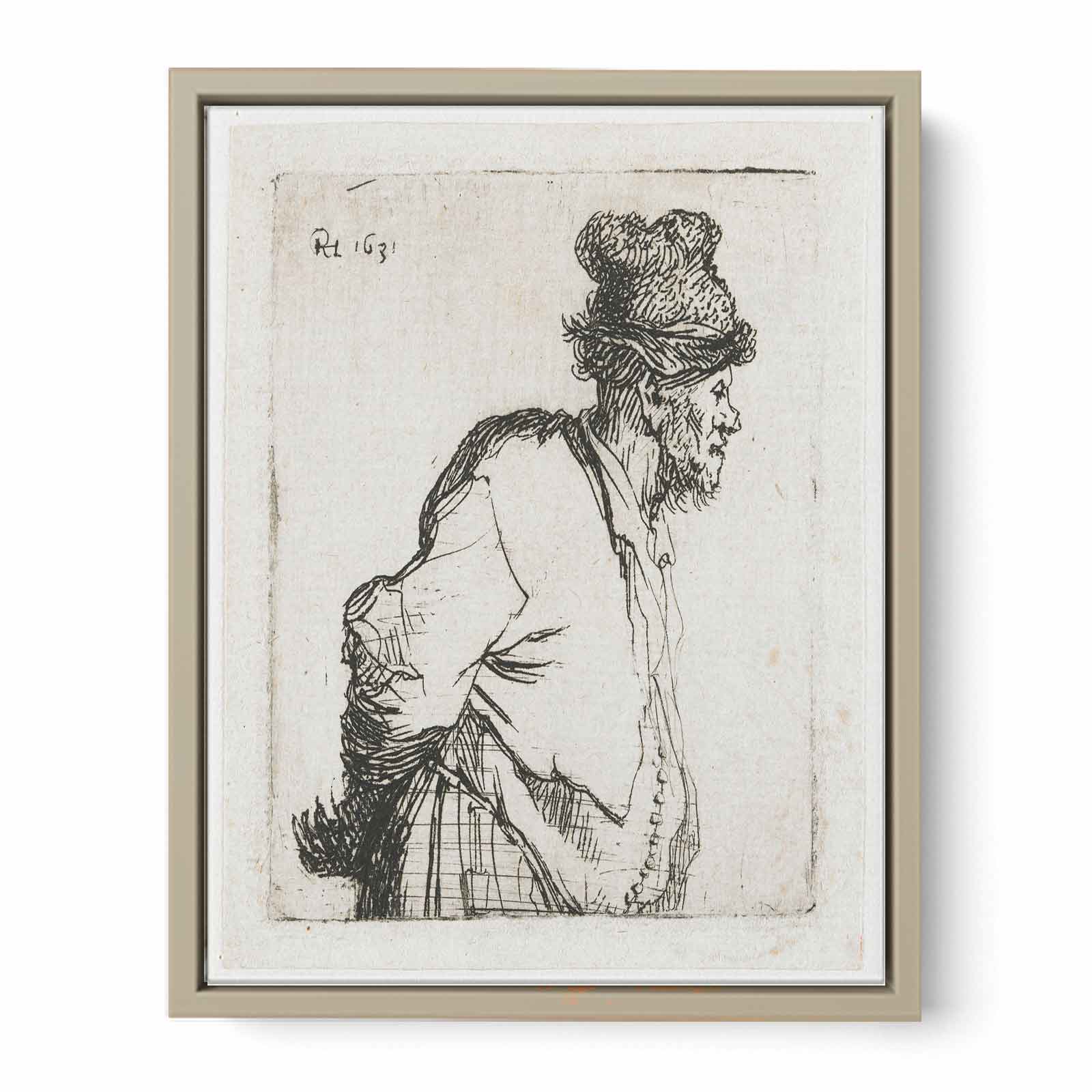 Peasant With His Hands Behind His Back Painting