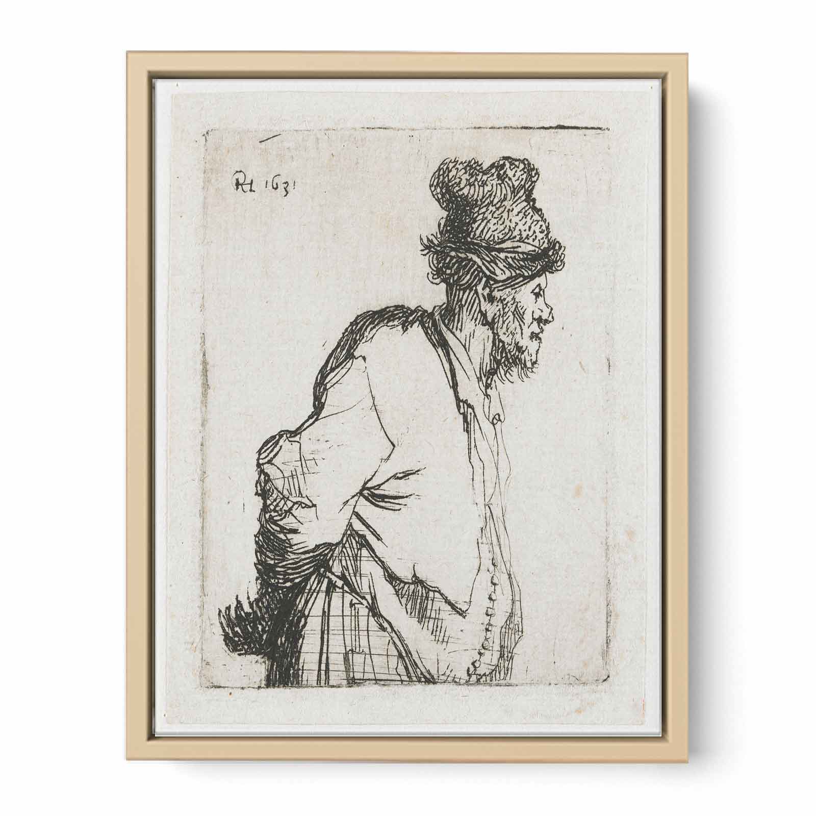 Peasant With His Hands Behind His Back Painting