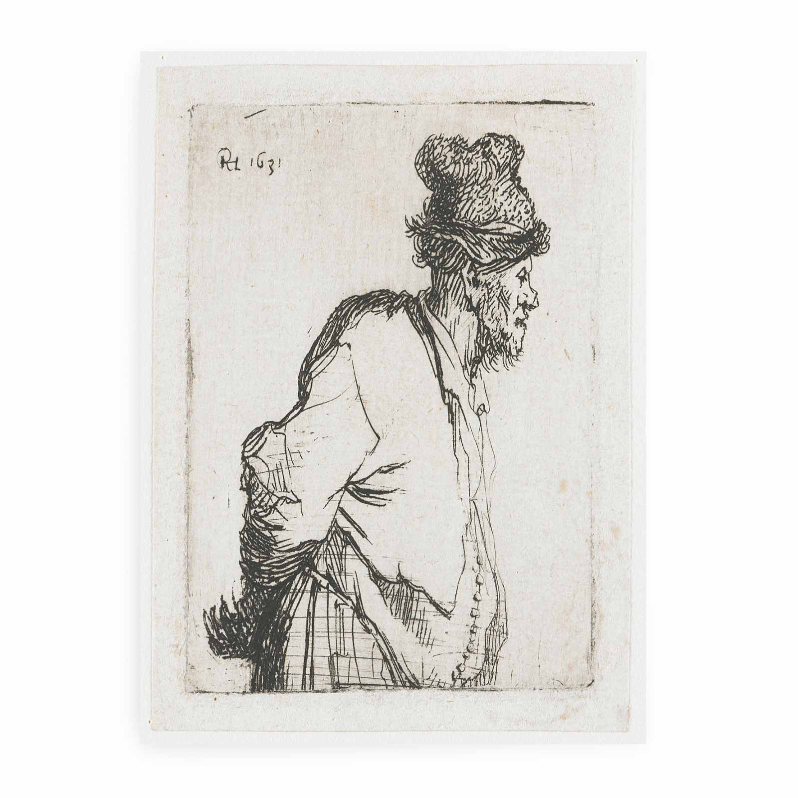 Peasant With His Hands Behind His Back Painting