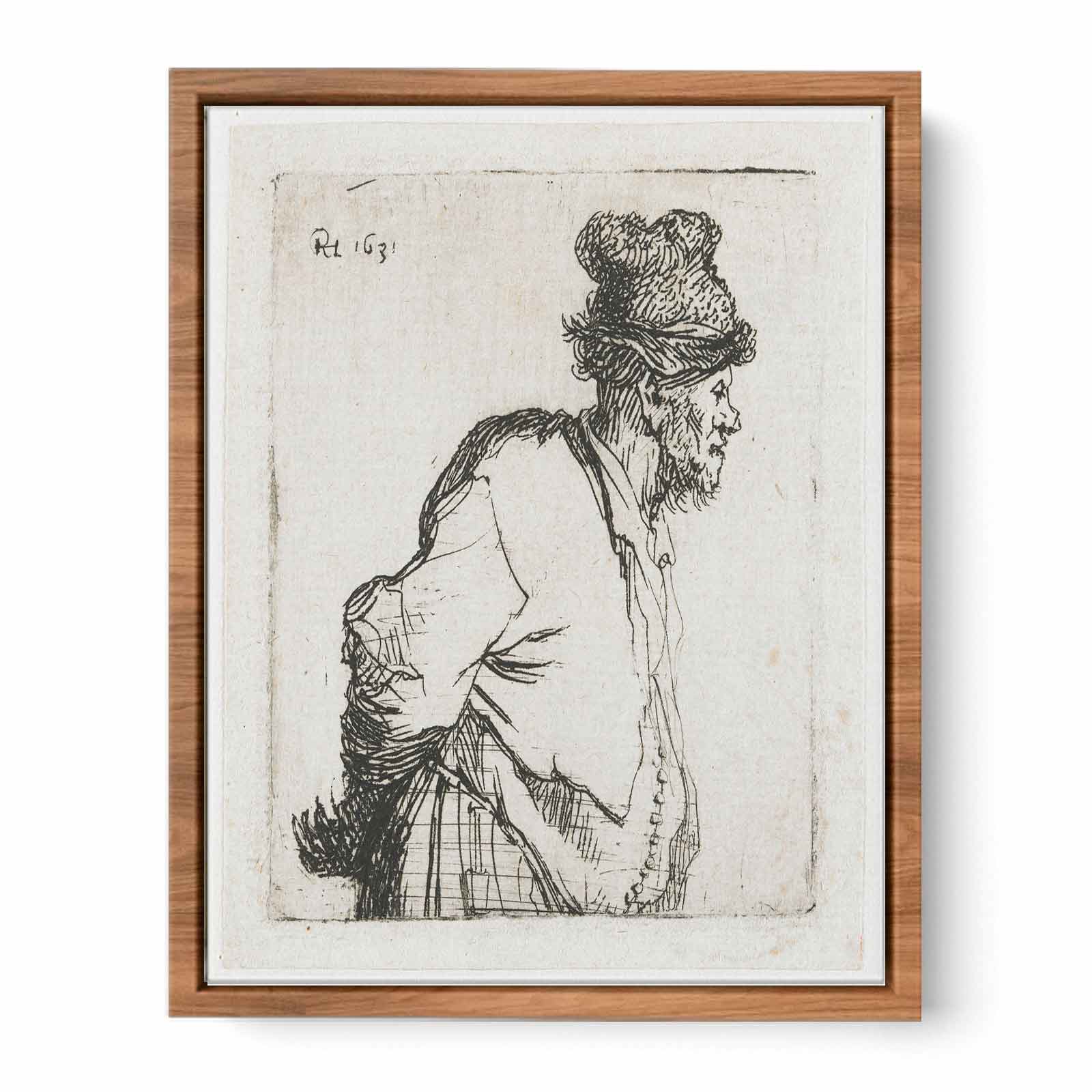 Peasant With His Hands Behind His Back Painting