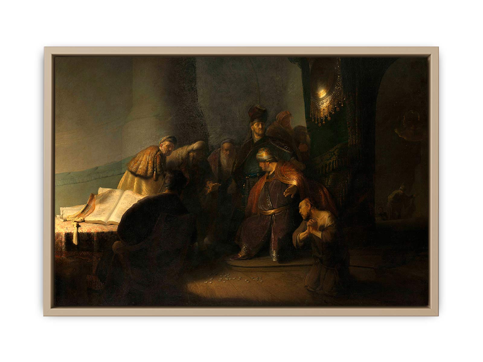 Repentant Judas Returning The Pieces Of Silver Painting