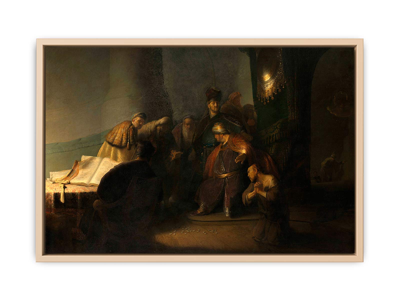 Repentant Judas Returning The Pieces Of Silver Painting