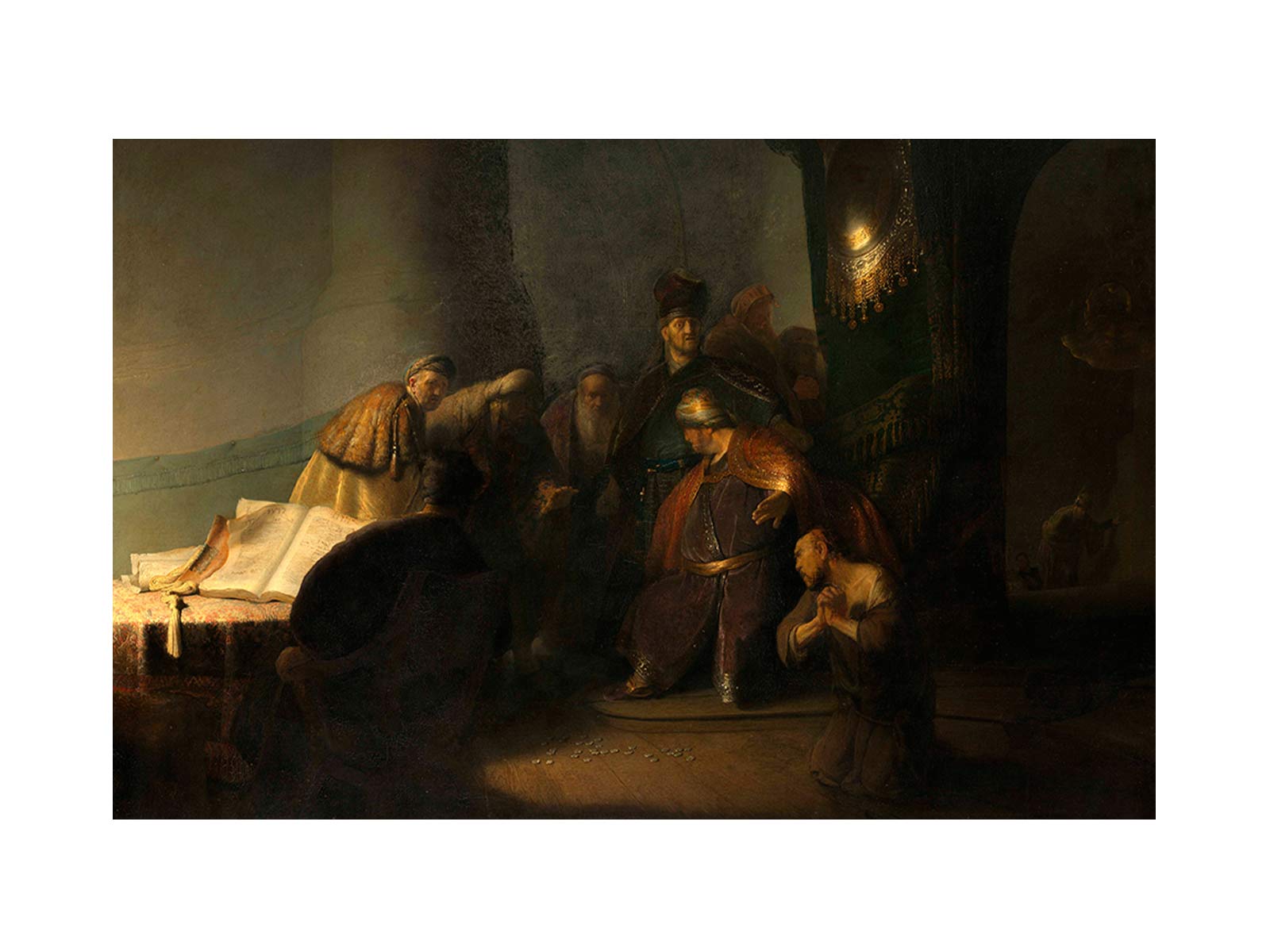 Repentant Judas Returning The Pieces Of Silver Painting