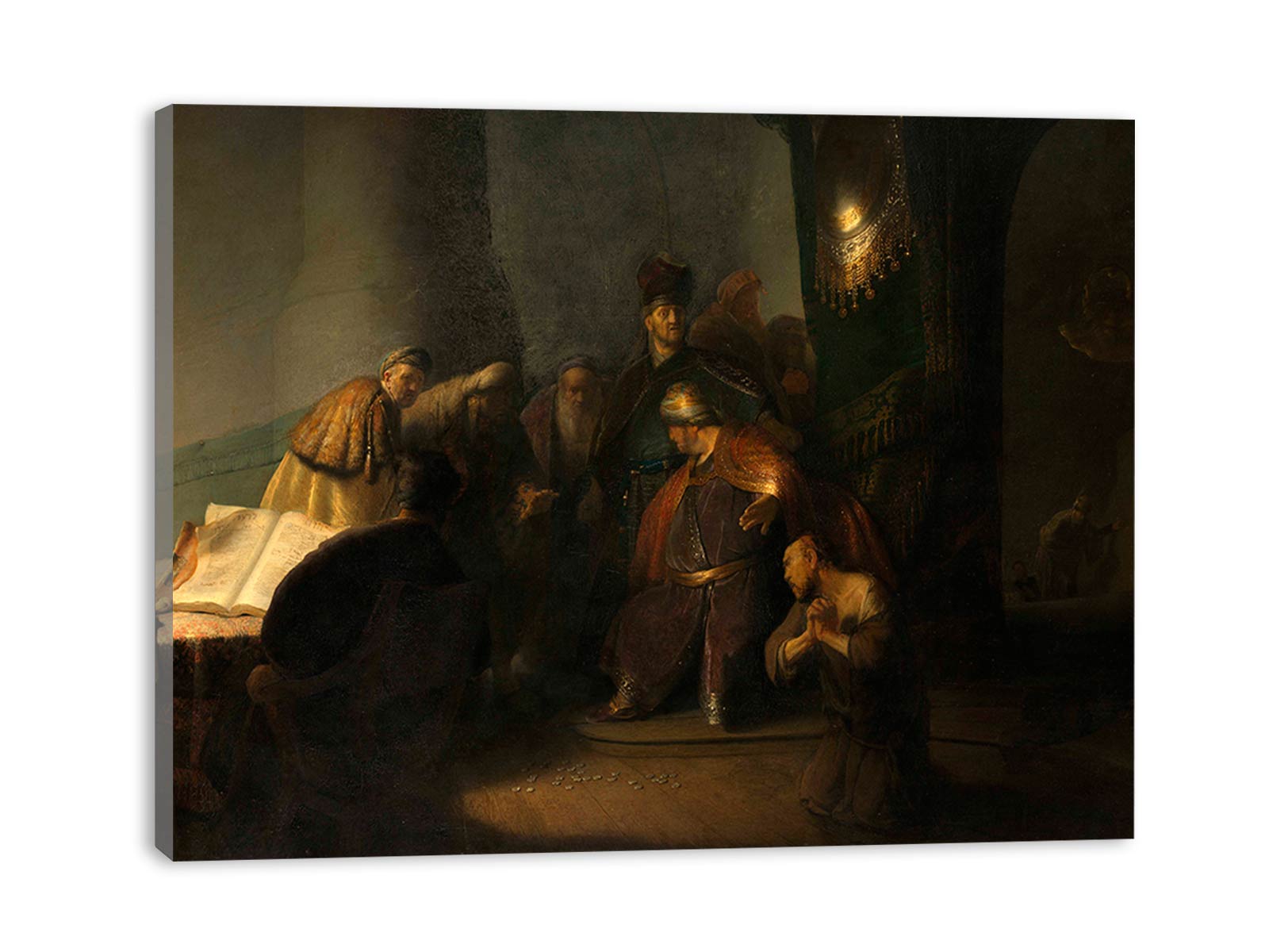 Repentant Judas Returning The Pieces Of Silver Painting