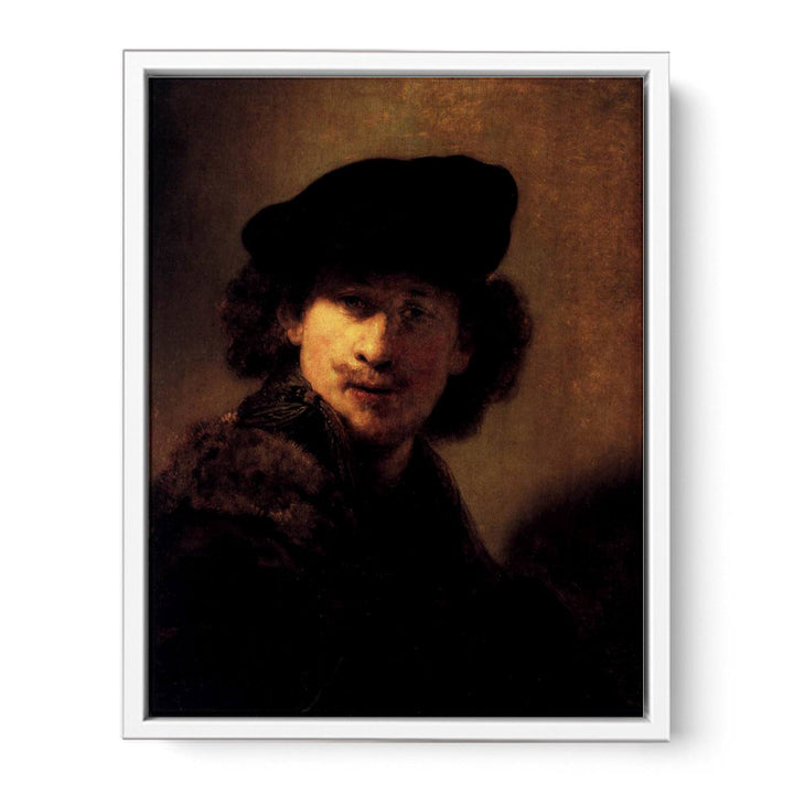 Self-Portrait with Velvet Beret and Furred Mantel Painting
