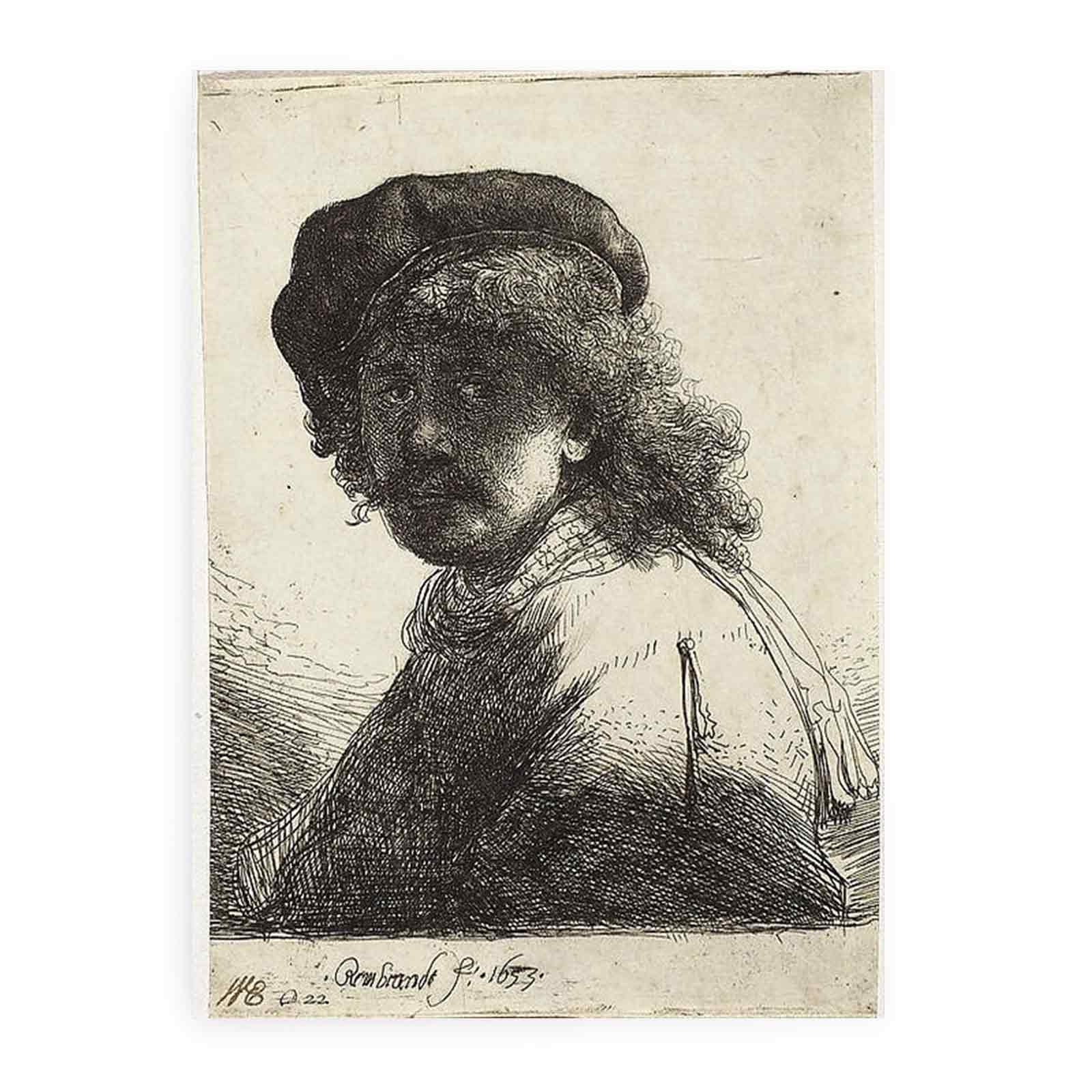 Self-Portrait In A Cap And Scarf Painting