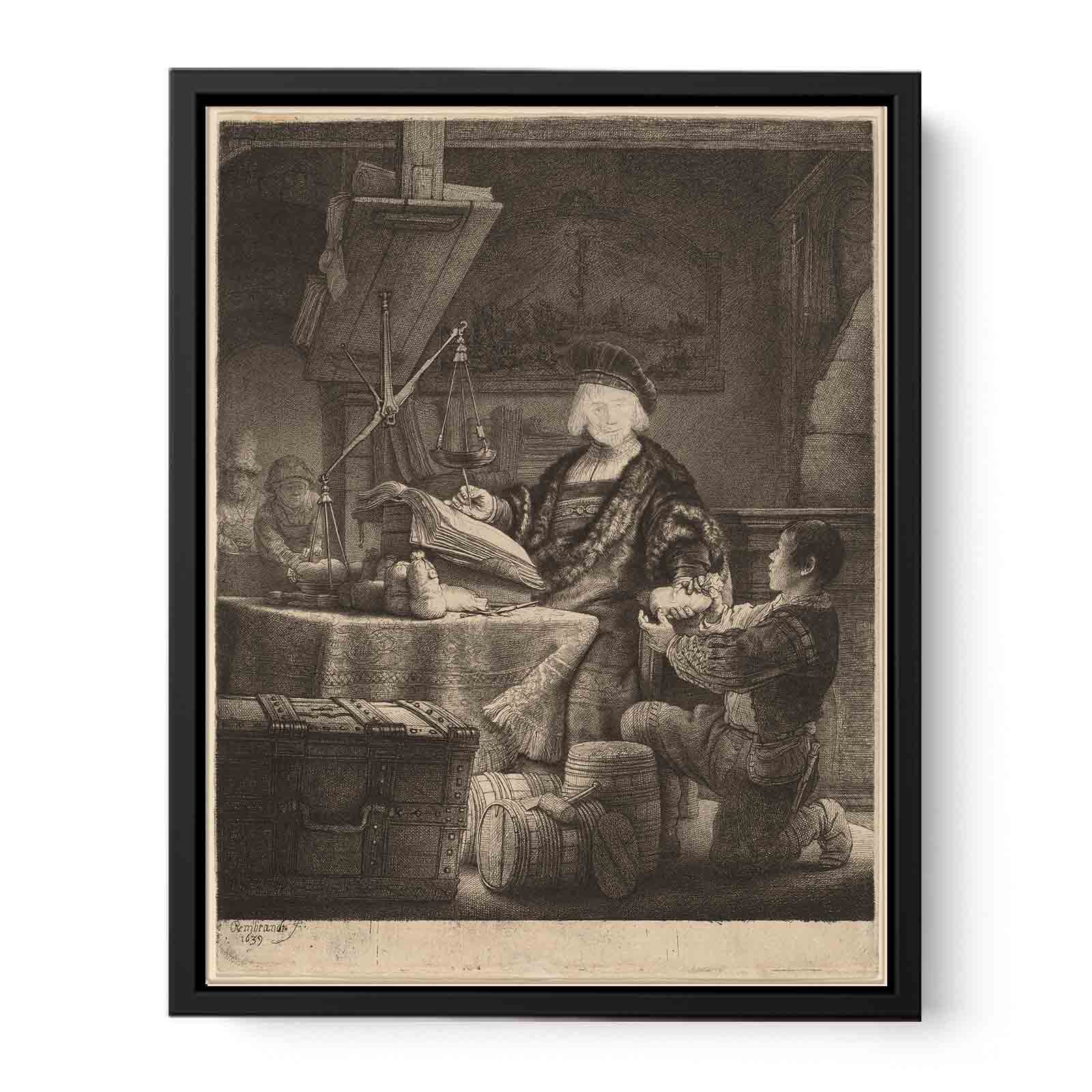 Jan Uytenbogaert, 'The Goldweigher' Painting
