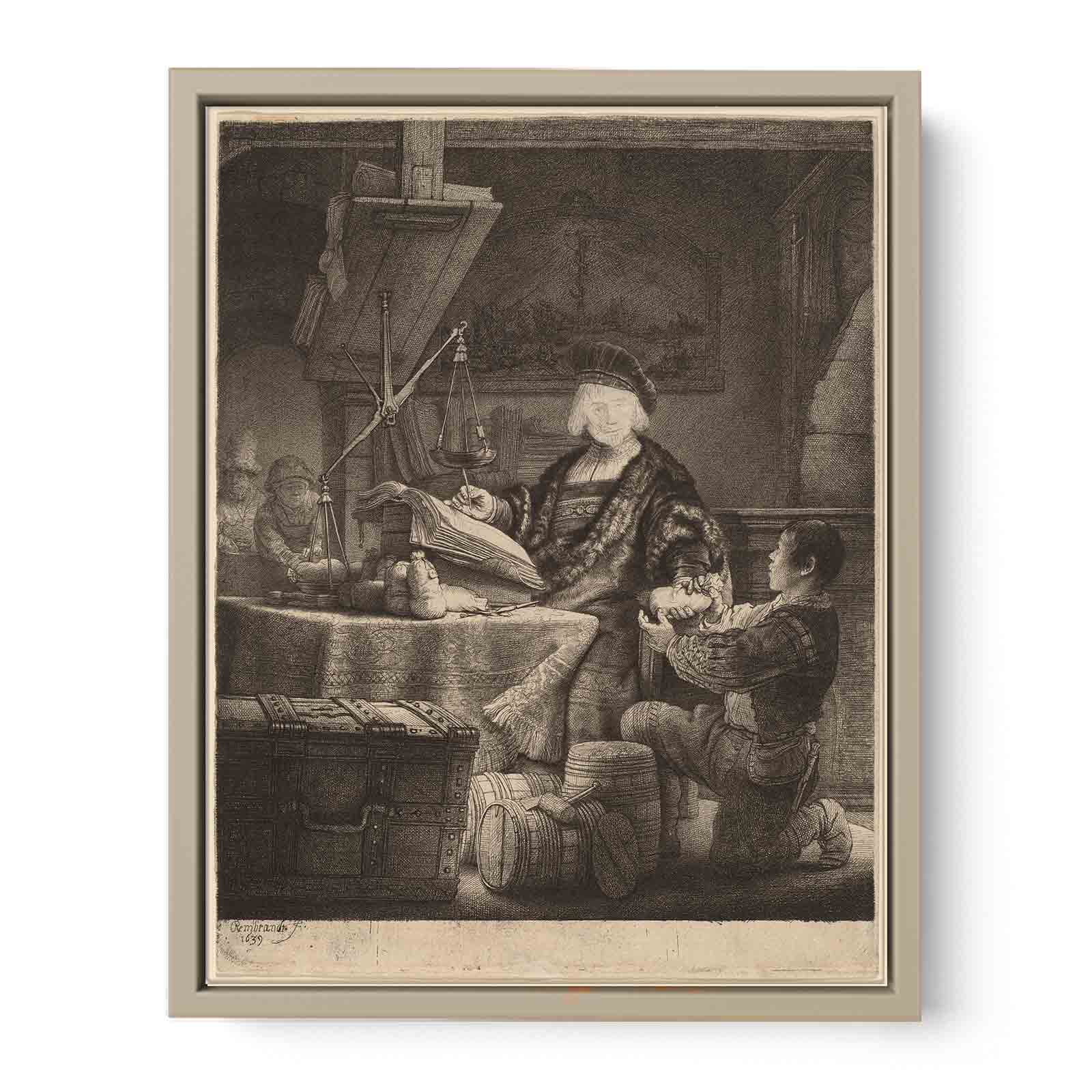 Jan Uytenbogaert, 'The Goldweigher' Painting