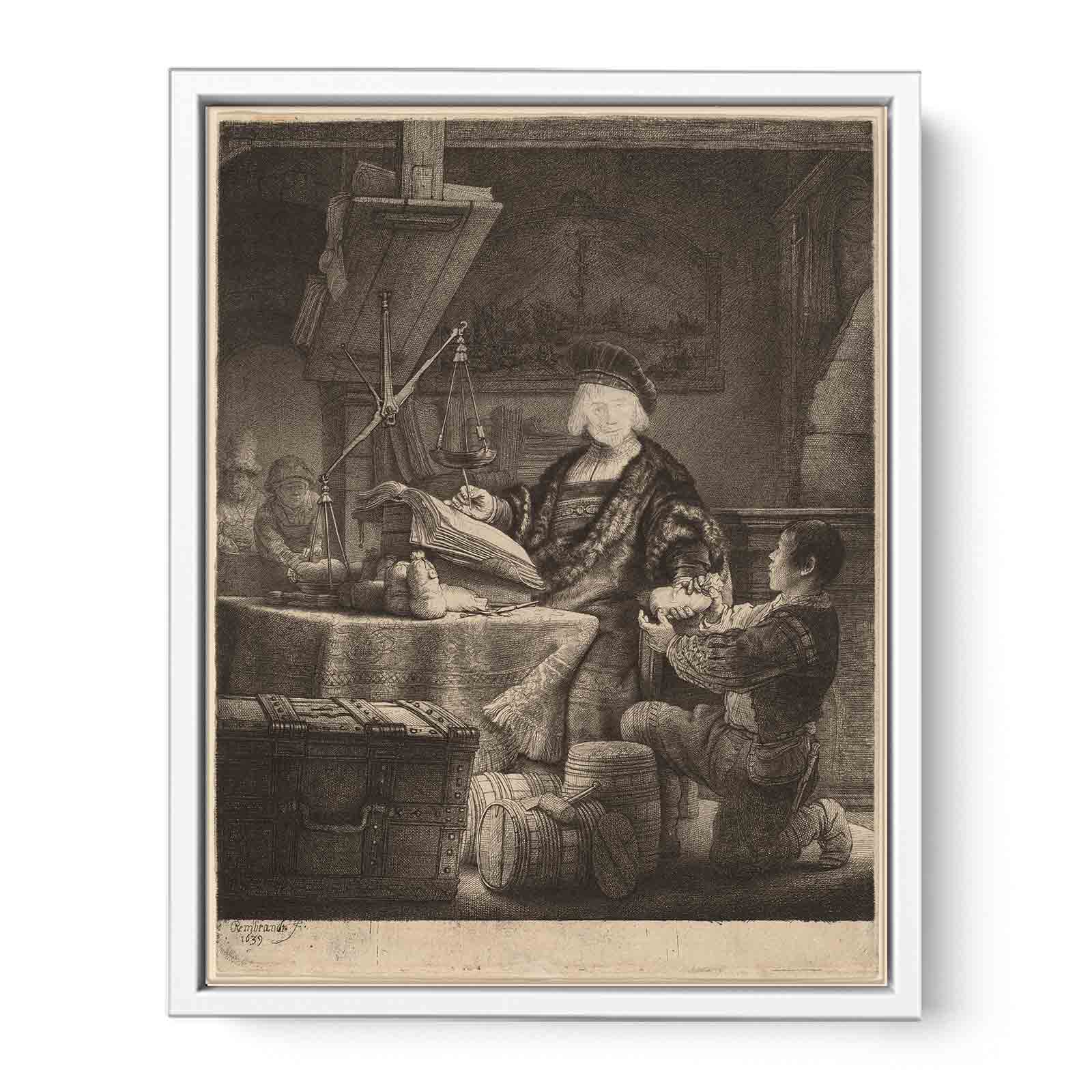 Jan Uytenbogaert, 'The Goldweigher' Painting