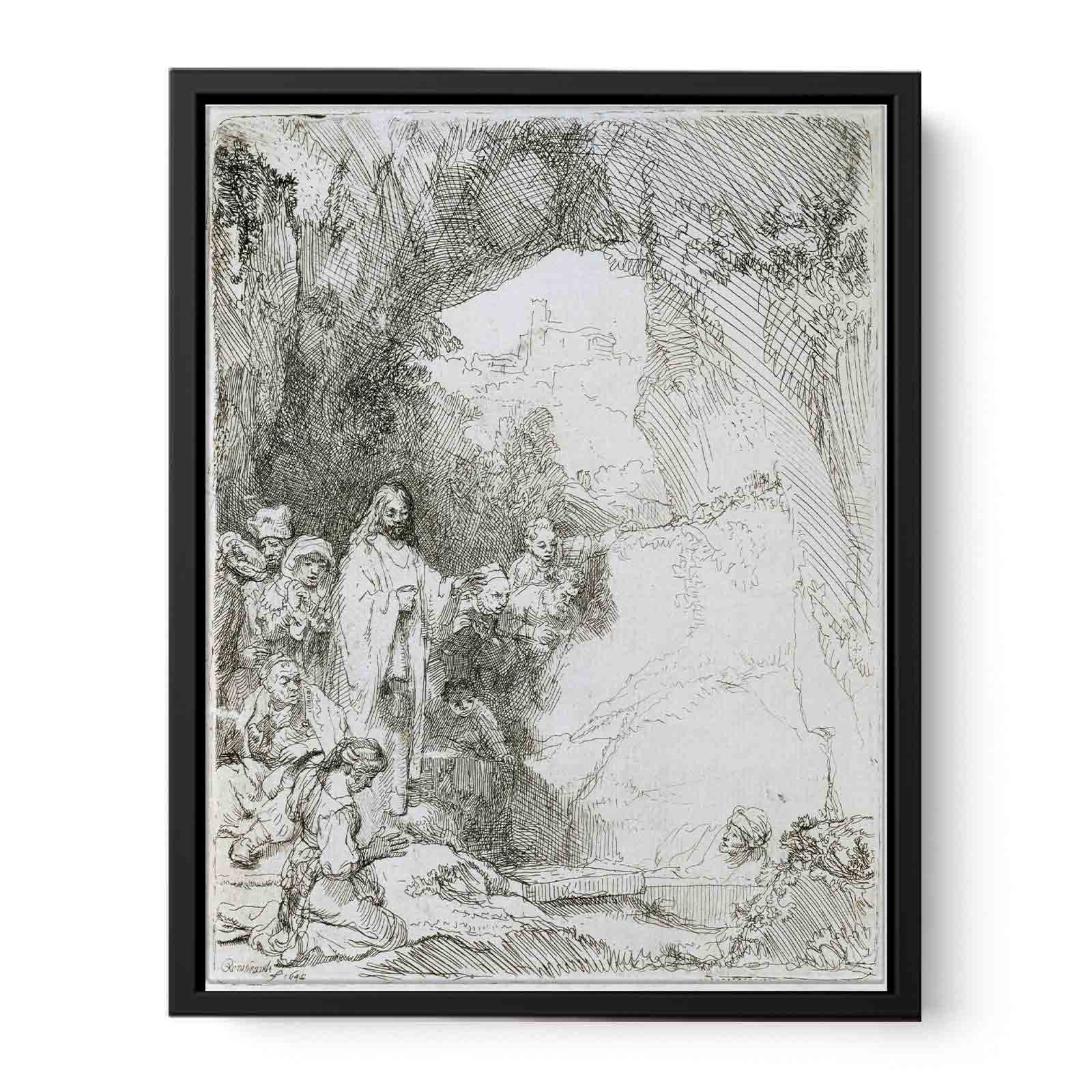 The raising of Lazarus Painting
