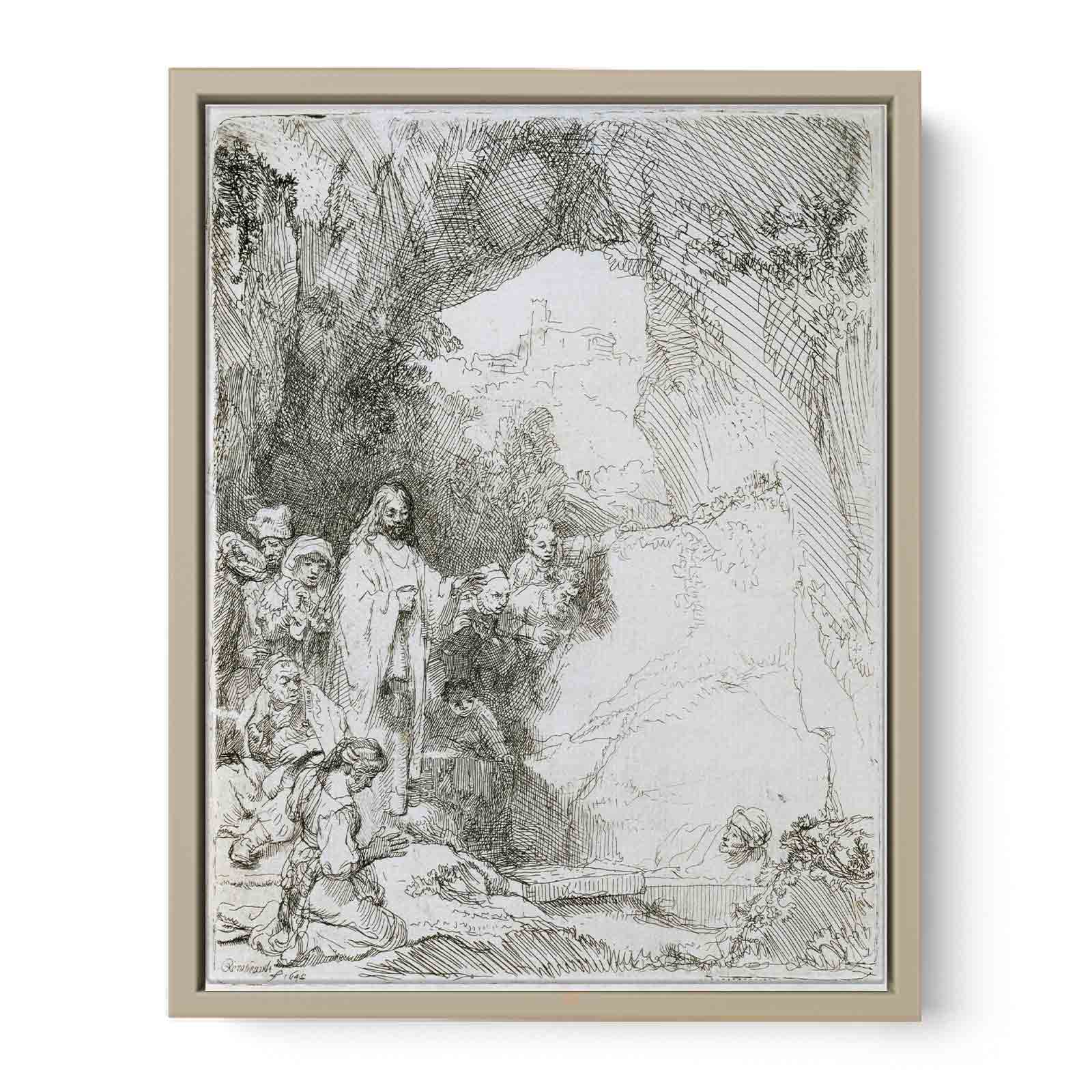 The raising of Lazarus Painting