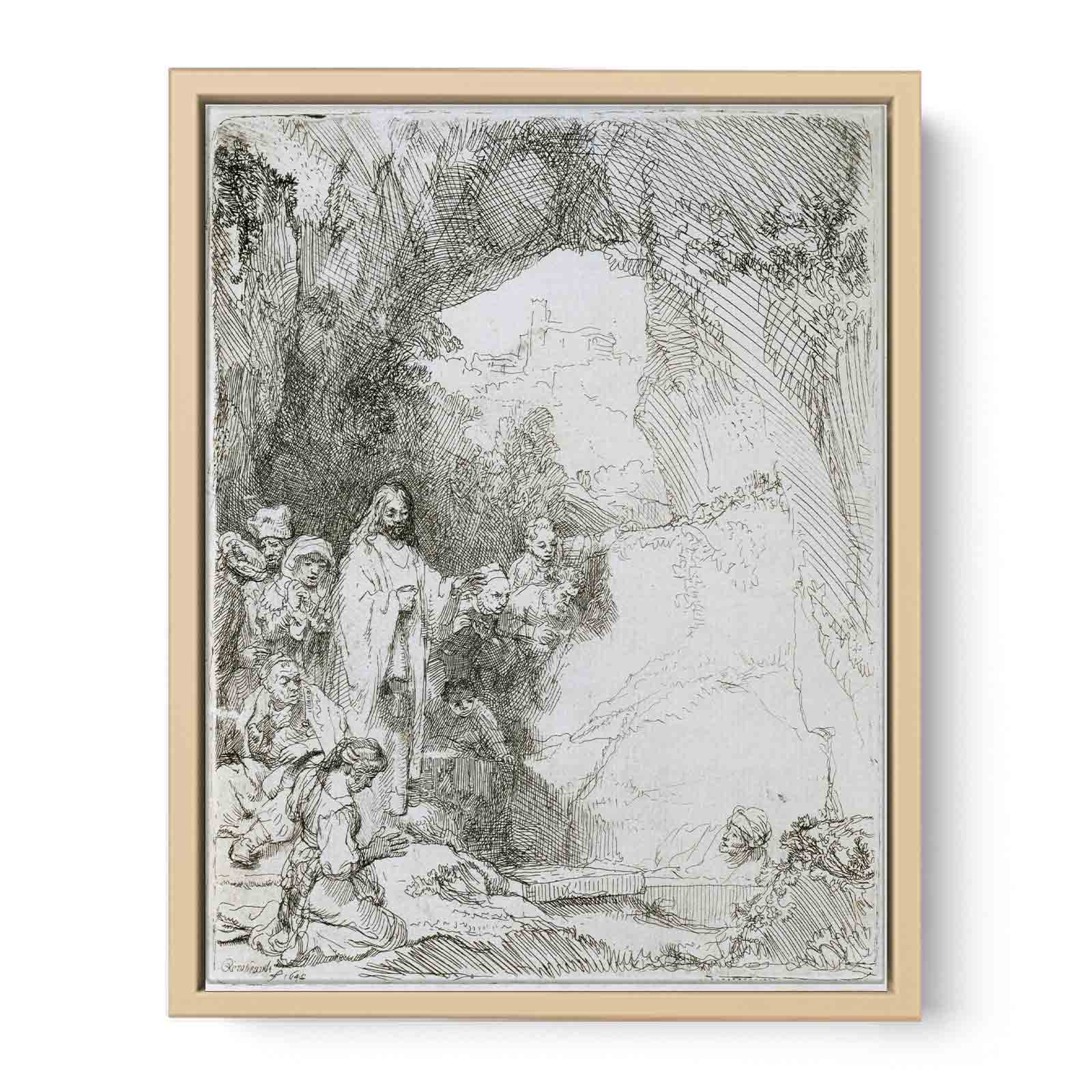 The raising of Lazarus Painting