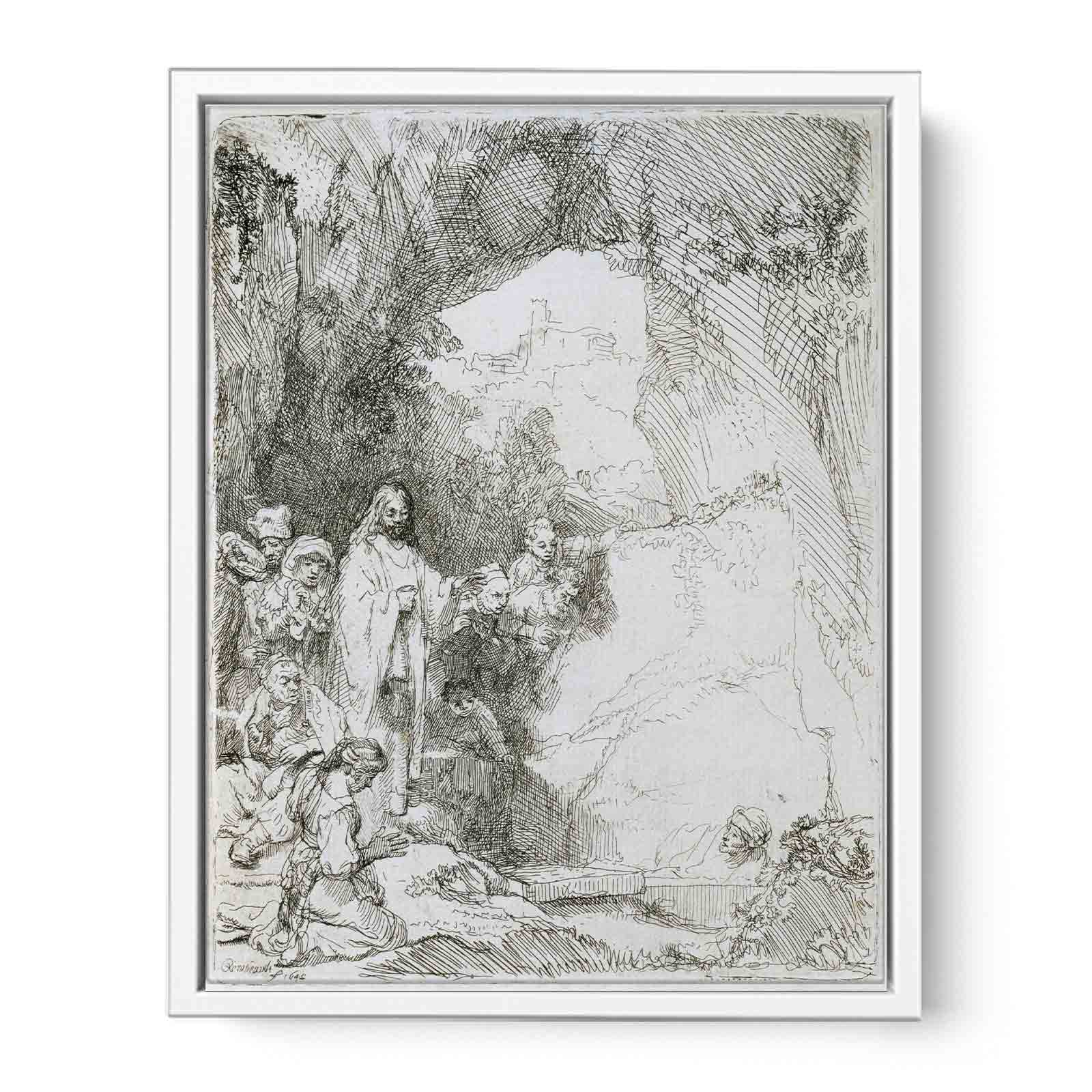 The raising of Lazarus Painting
