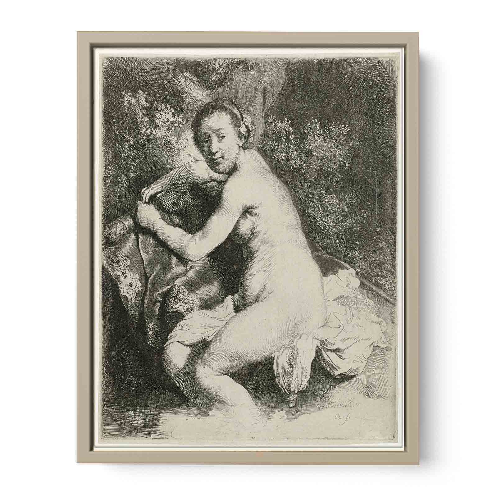 Diana at the Bath Painting
