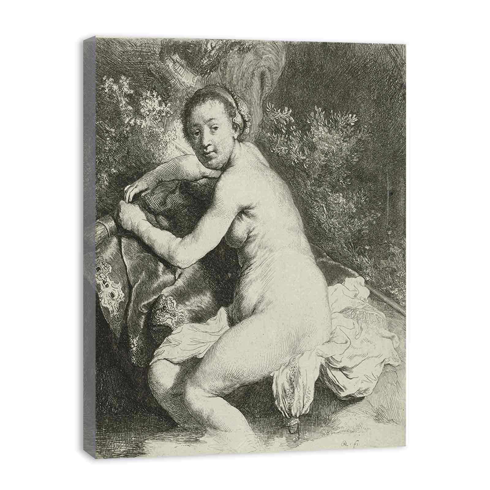Diana at the Bath Painting