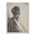 Bust of a Man wearing a High Cap (The Artists Father ) Painting