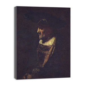 Portrait of a man in hat Painting