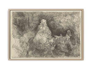 The Flight into Egypt Crossing a Brook Painting
