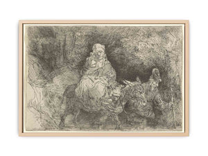 The Flight into Egypt Crossing a Brook Painting