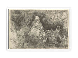 The Flight into Egypt Crossing a Brook Painting