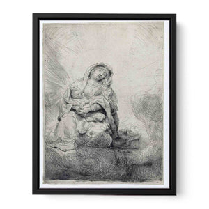 The Virgin and Child in the Clouds Painting