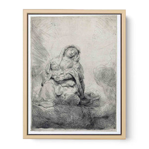 The Virgin and Child in the Clouds Painting