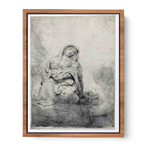 The Virgin and Child in the Clouds Painting