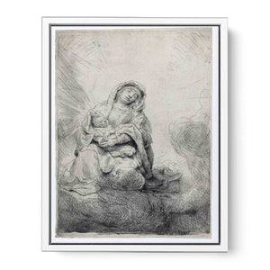 The Virgin and Child in the Clouds Painting