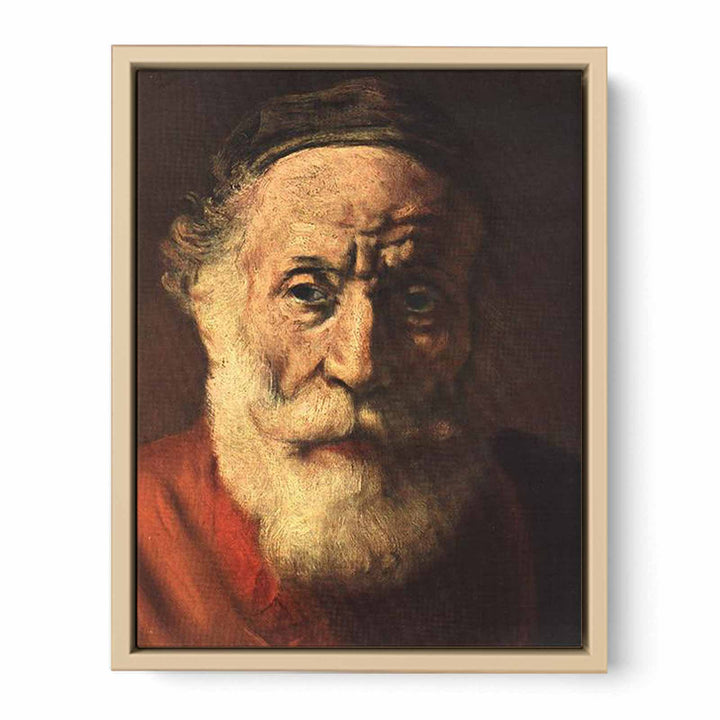 Portrait of an Old Man in Red (detail -1) 1652-54
 Painting