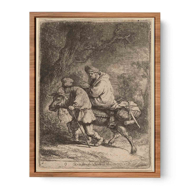 The Flight into Egypt Small Plate 2 Painting