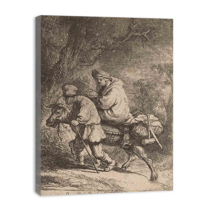 The Flight into Egypt Small Plate 2 Painting