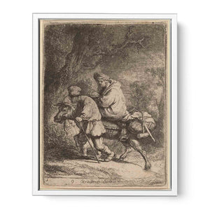 The Flight into Egypt Small Plate 2 Painting