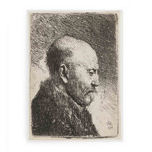 Bald-headed man in Profile Right; The Artist's Father Painting