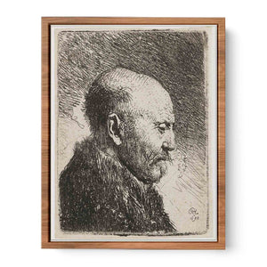 Bald-headed man in Profile Right; The Artist's Father Painting