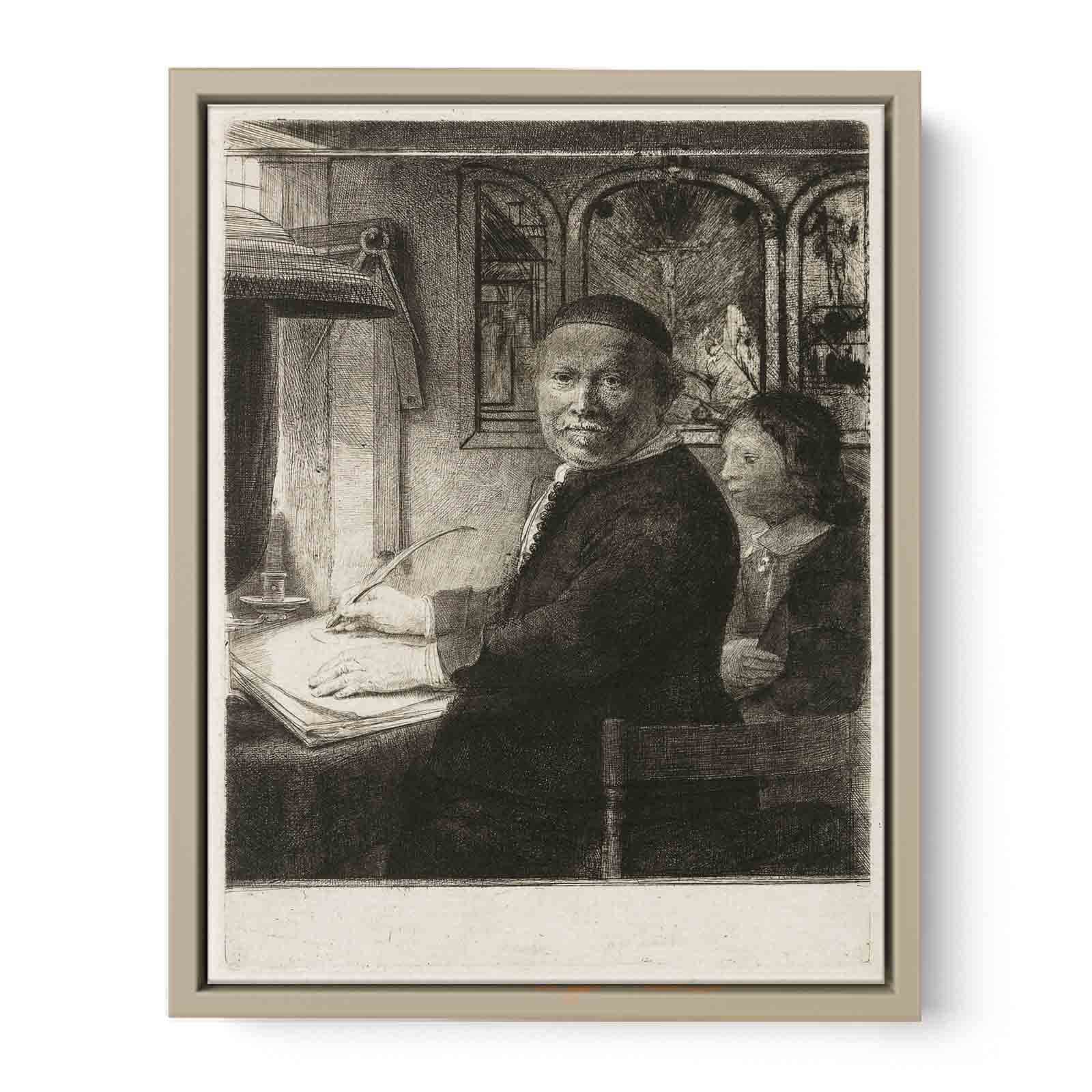 Lieven Willemsz. van Coppenol, Writing-Master Small Plate Painting