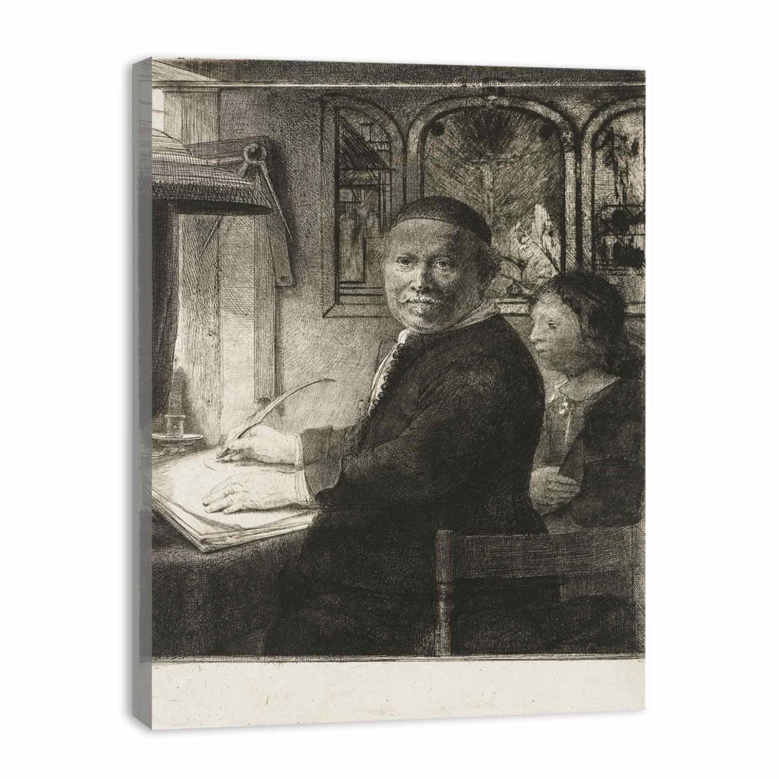 Lieven Willemsz. van Coppenol, Writing-Master Small Plate Painting